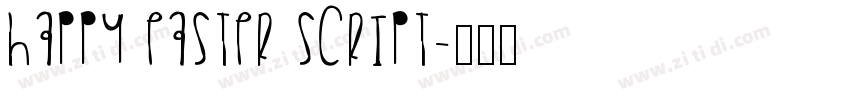 Happy Easter Script字体转换